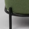 Silla decorativa tapizada en verde - Imagen 3