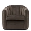 Sillón giratorio de terciopelo - Imagen 4